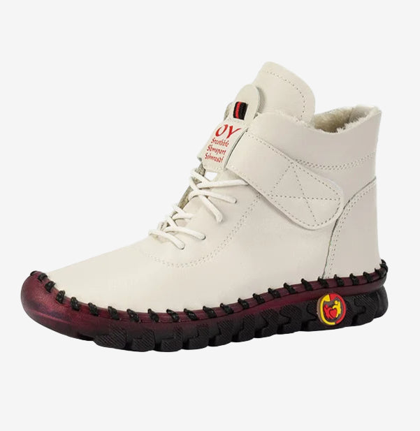 NevOY - Leather and Fur Interior Orthopedic Ankle Boots