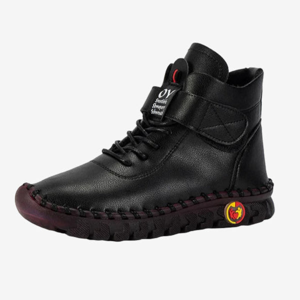 NevOY - Leather and Fur Interior Orthopedic Ankle Boots