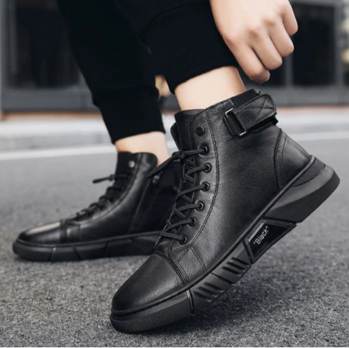 NevoBlack - Orthopedic Tactical Motorcycle Boots