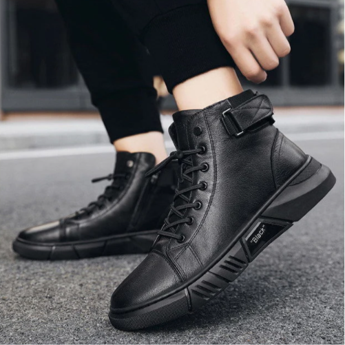 NevoBlack - Stylish and comfortable leather orthopedic shoes