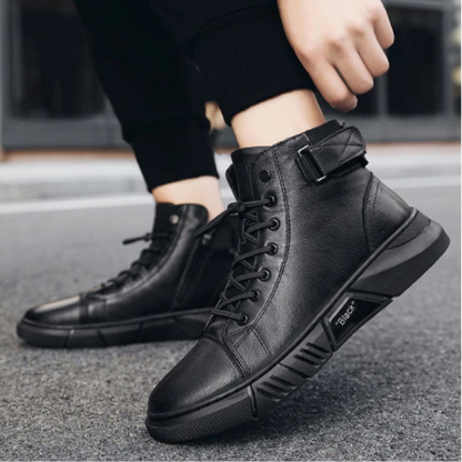 NevoBlack - Stylish and comfortable leather orthopedic shoes